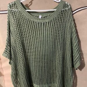 Elegant Olive Women's Knit Sweater.